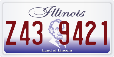 IL license plate Z439421
