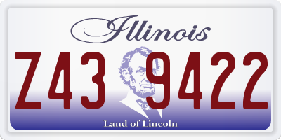 IL license plate Z439422