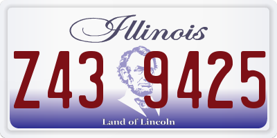 IL license plate Z439425