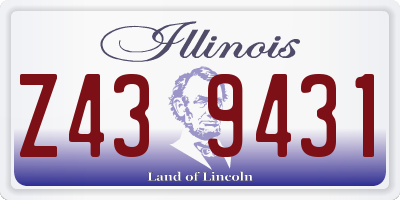 IL license plate Z439431