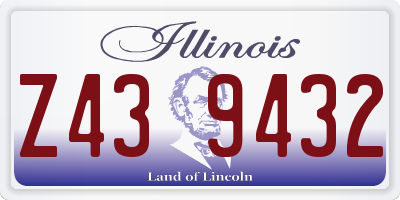 IL license plate Z439432