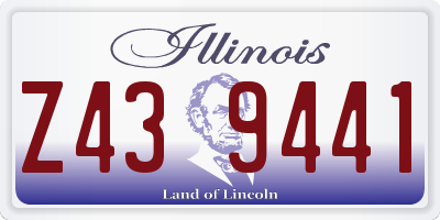 IL license plate Z439441