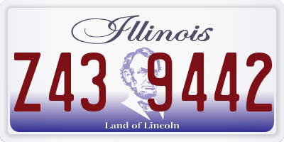 IL license plate Z439442