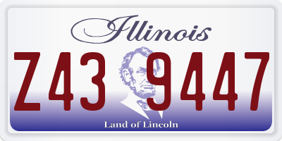 IL license plate Z439447