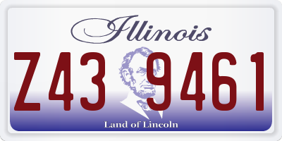 IL license plate Z439461