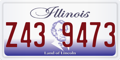 IL license plate Z439473