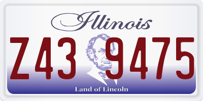 IL license plate Z439475