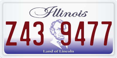 IL license plate Z439477