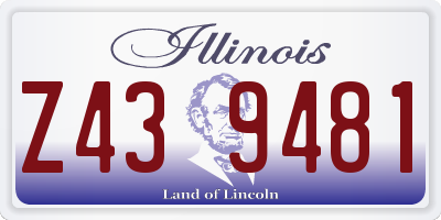 IL license plate Z439481
