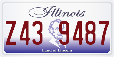IL license plate Z439487