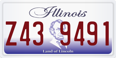 IL license plate Z439491