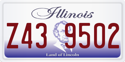IL license plate Z439502