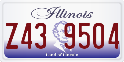 IL license plate Z439504