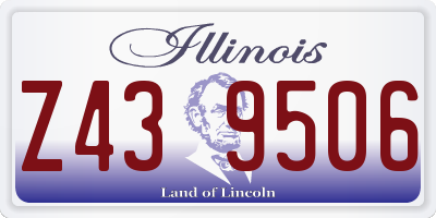 IL license plate Z439506