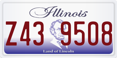 IL license plate Z439508