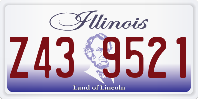 IL license plate Z439521