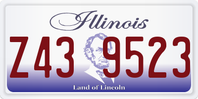 IL license plate Z439523