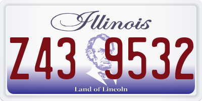 IL license plate Z439532