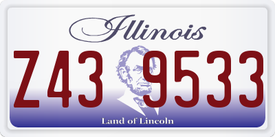IL license plate Z439533