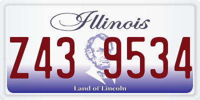 IL license plate Z439534