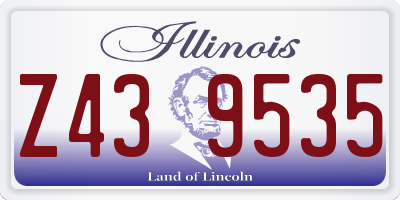 IL license plate Z439535
