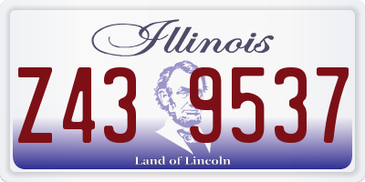 IL license plate Z439537