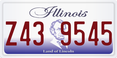 IL license plate Z439545