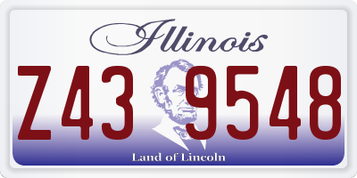 IL license plate Z439548