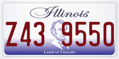 IL license plate Z439550