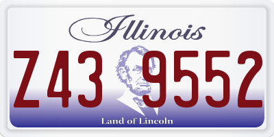 IL license plate Z439552