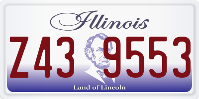IL license plate Z439553