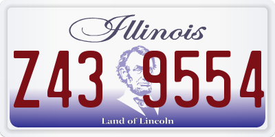 IL license plate Z439554