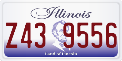 IL license plate Z439556