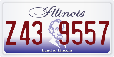 IL license plate Z439557