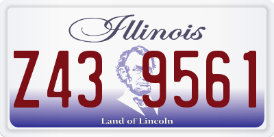IL license plate Z439561