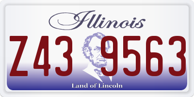 IL license plate Z439563