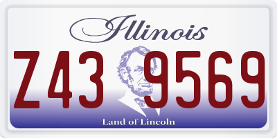 IL license plate Z439569