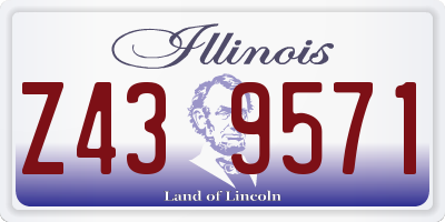 IL license plate Z439571