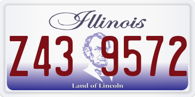 IL license plate Z439572