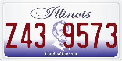 IL license plate Z439573