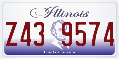 IL license plate Z439574