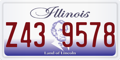 IL license plate Z439578
