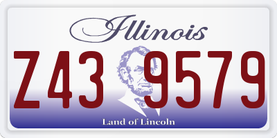 IL license plate Z439579