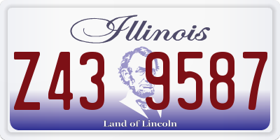 IL license plate Z439587
