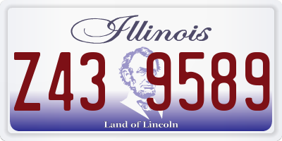 IL license plate Z439589