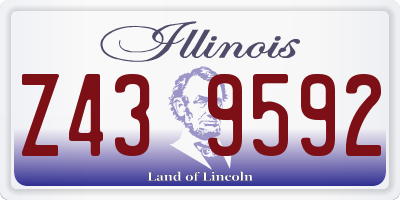IL license plate Z439592