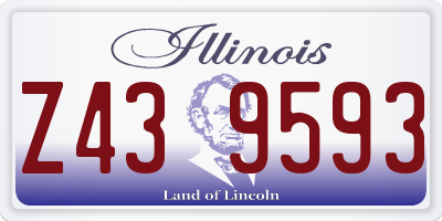IL license plate Z439593