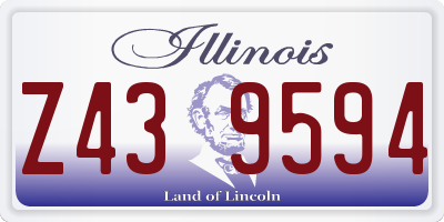 IL license plate Z439594