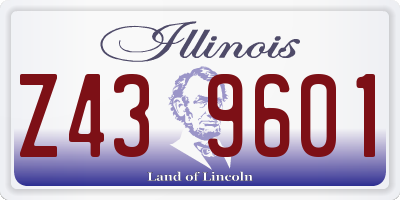 IL license plate Z439601