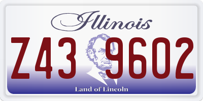 IL license plate Z439602